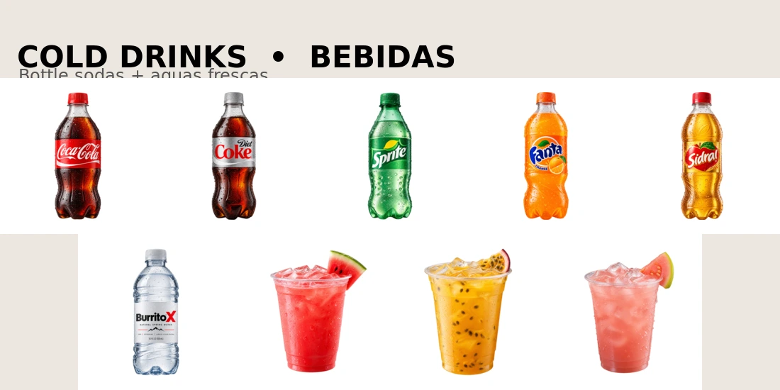 Bebidas Burrito X