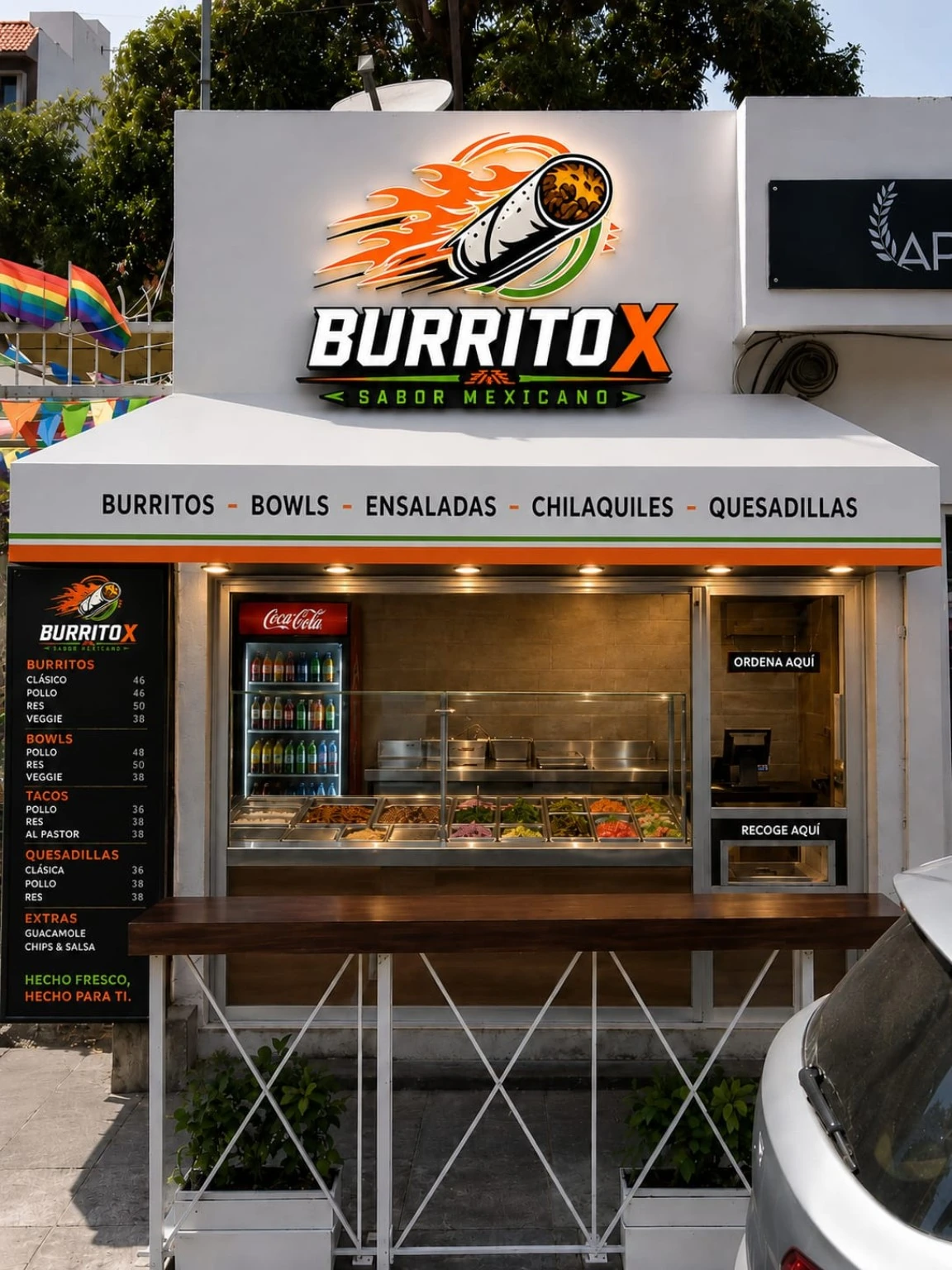 Burrito X at Plaza Romy